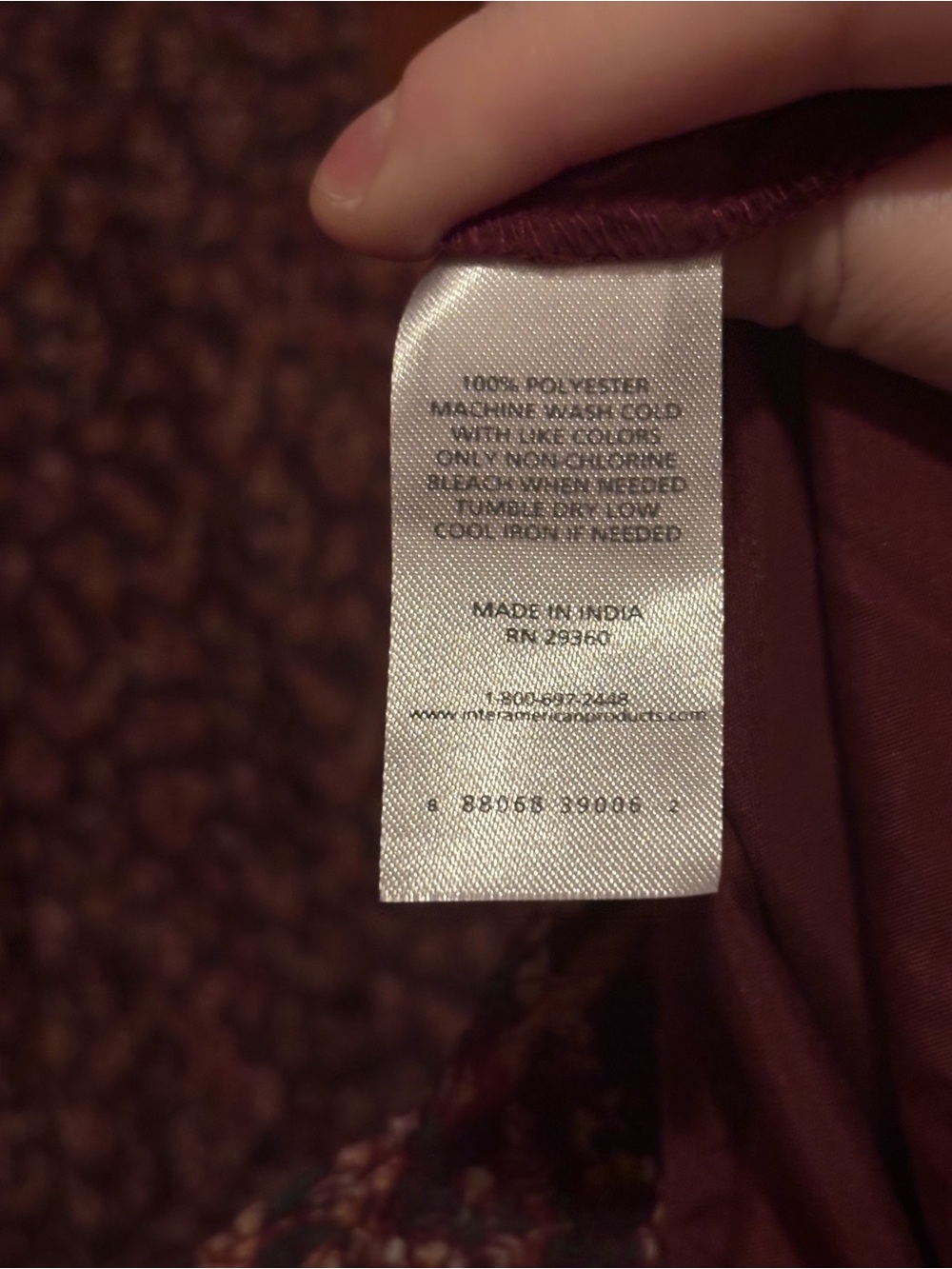 Dip Brand Burgundy/Maroon Floral Dress - Picture 6 of 6